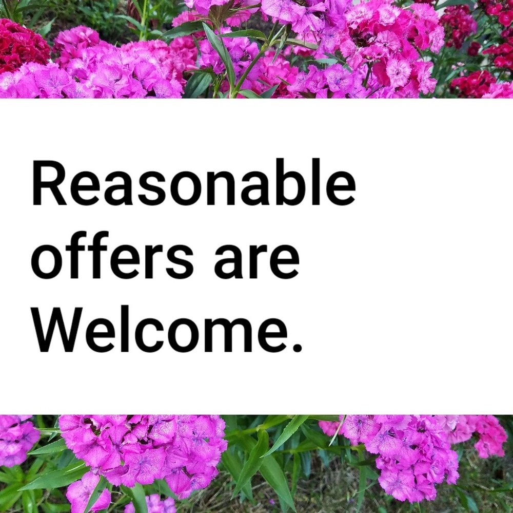 Reasonable offers will be considered. Feel free to